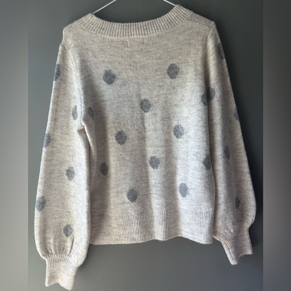 Kaisley size M, polka dot sweater, love heart, alpaca blend - Picture 5 of 5
